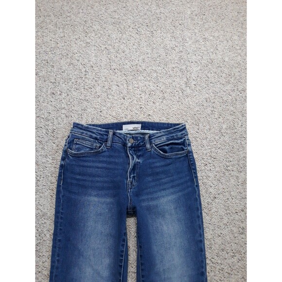 28 Buckle Vervet 90's Midrise Crop Straight Leg Raw Hem - Picture 2 of 8